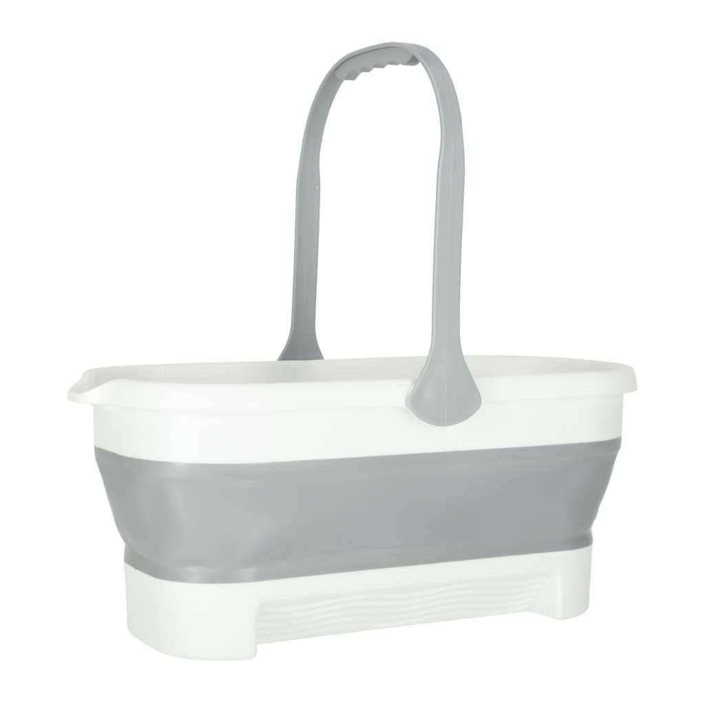 Găleată dreptunghiulară pliabilă pentru mop cu mâner