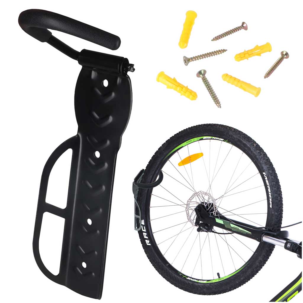 Suport de bicicletă montat pe perete cu element mobil