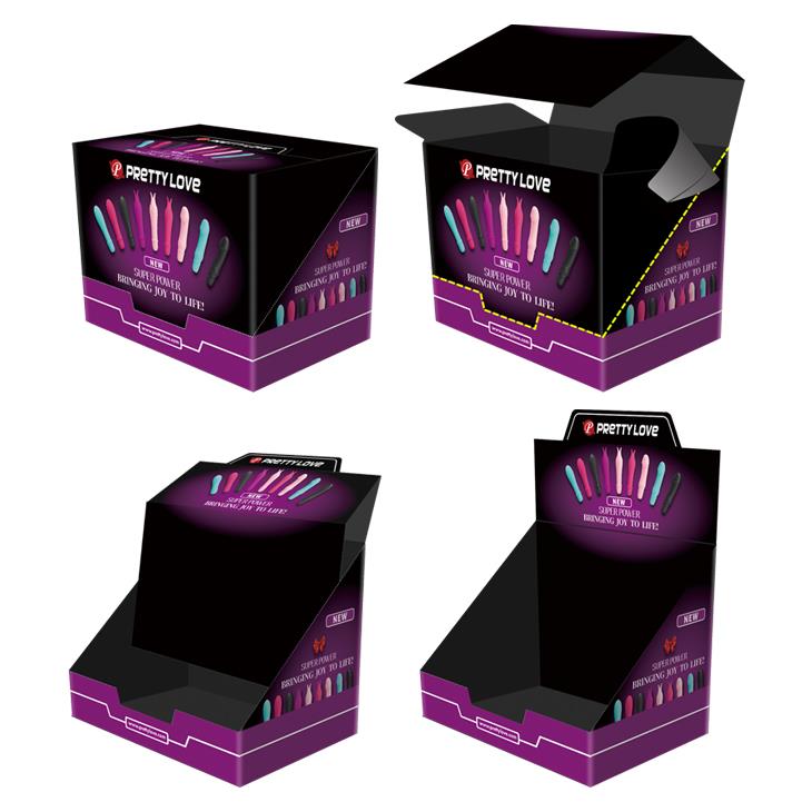 Mini vibrator din silicon Pretty Love cu 10 funcții, funcționează cu baterii AAA