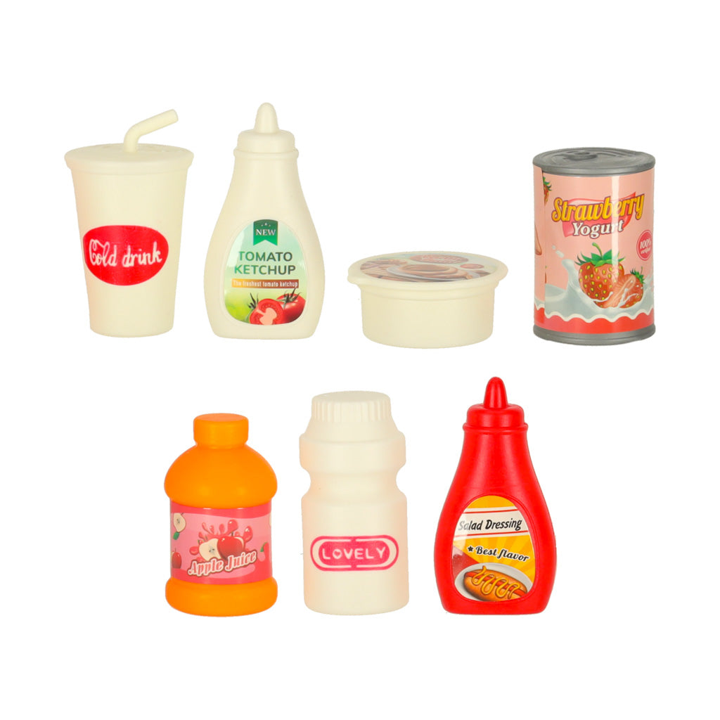 Set de bucătărie: Cuptor cu microunde, Prăjitor de pâine, Mixer + Mâncare și accesorii – Distracție culinară