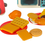 Set de bucătărie: Cuptor cu microunde, Prăjitor de pâine, Mixer + Mâncare și accesorii – Distracție culinară