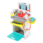 Set mare de doctor stație medicală doctor mic ekg radiografie lumină sunet