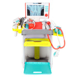 Set mare de doctor stație medicală doctor mic ekg radiografie lumină sunet