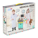 Set mare de doctor stație medicală doctor mic ekg radiografie lumină sunet