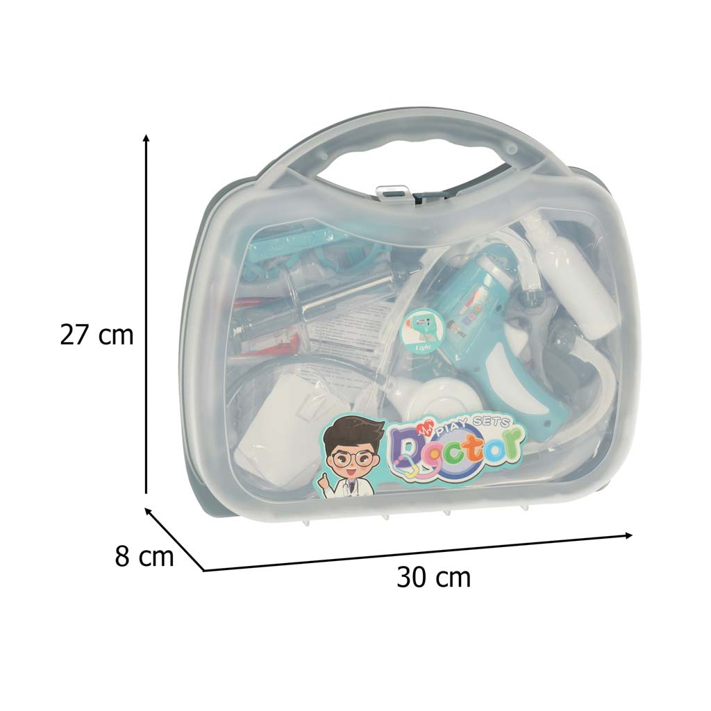 Set de doctor într-o valiză, doctoriț mic, accesorii, sunet, lumină