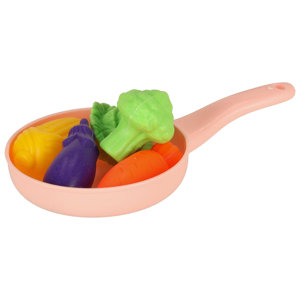 Chiuvetă de tăiat legume, cărucior de cumpărături, set de oale pentru electrocasnice, 54 de piese