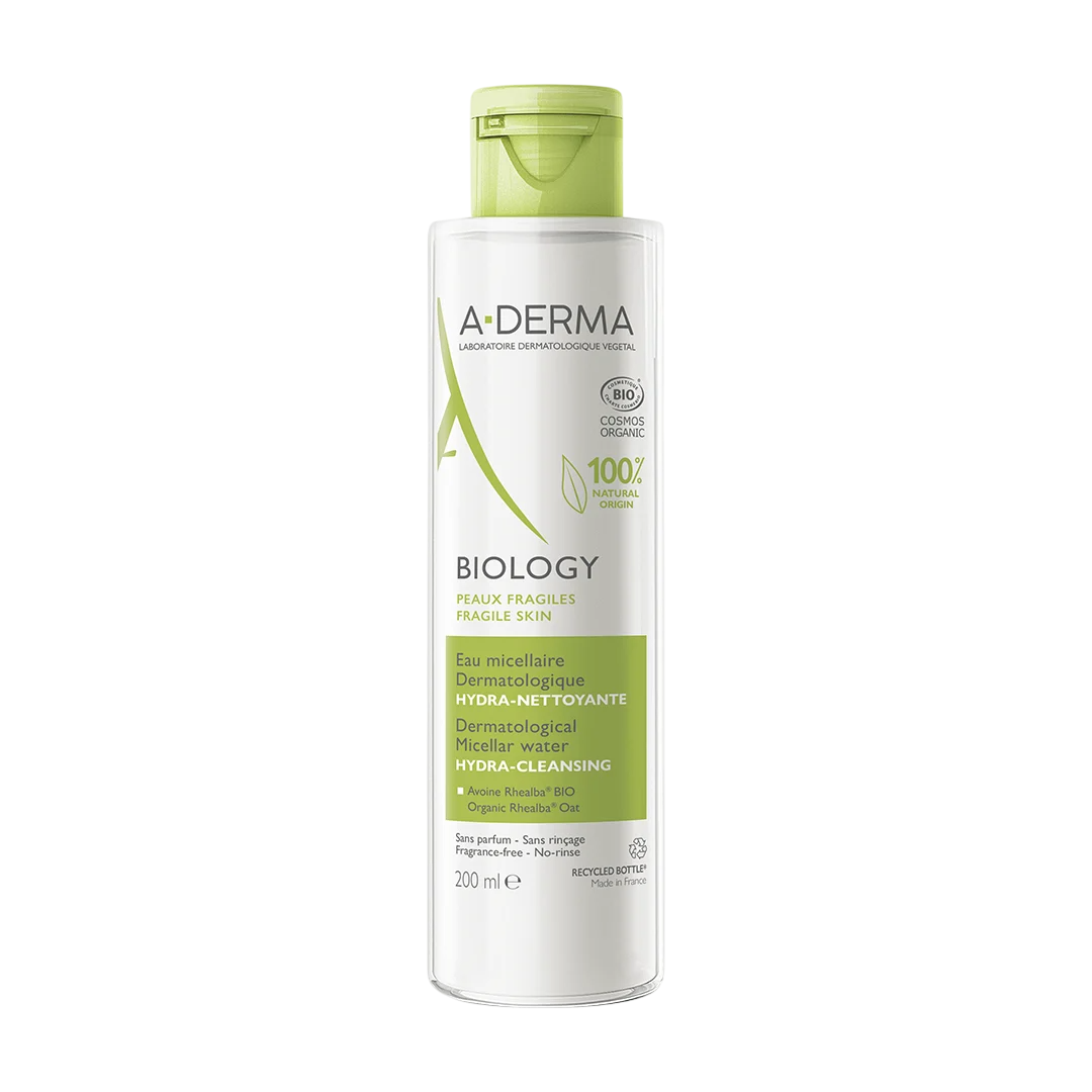 A-Derma, Biology, Hidratant, Apă micelară, Toate tipurile de piele, 200 ml