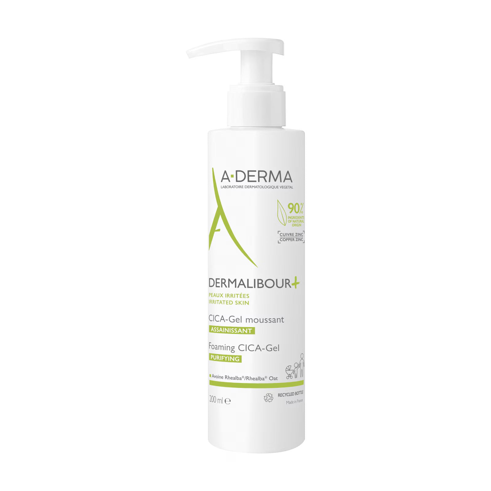 A-Derma, Dermalibour+Cica, Purificare, Spumă de curățare, 200 ml