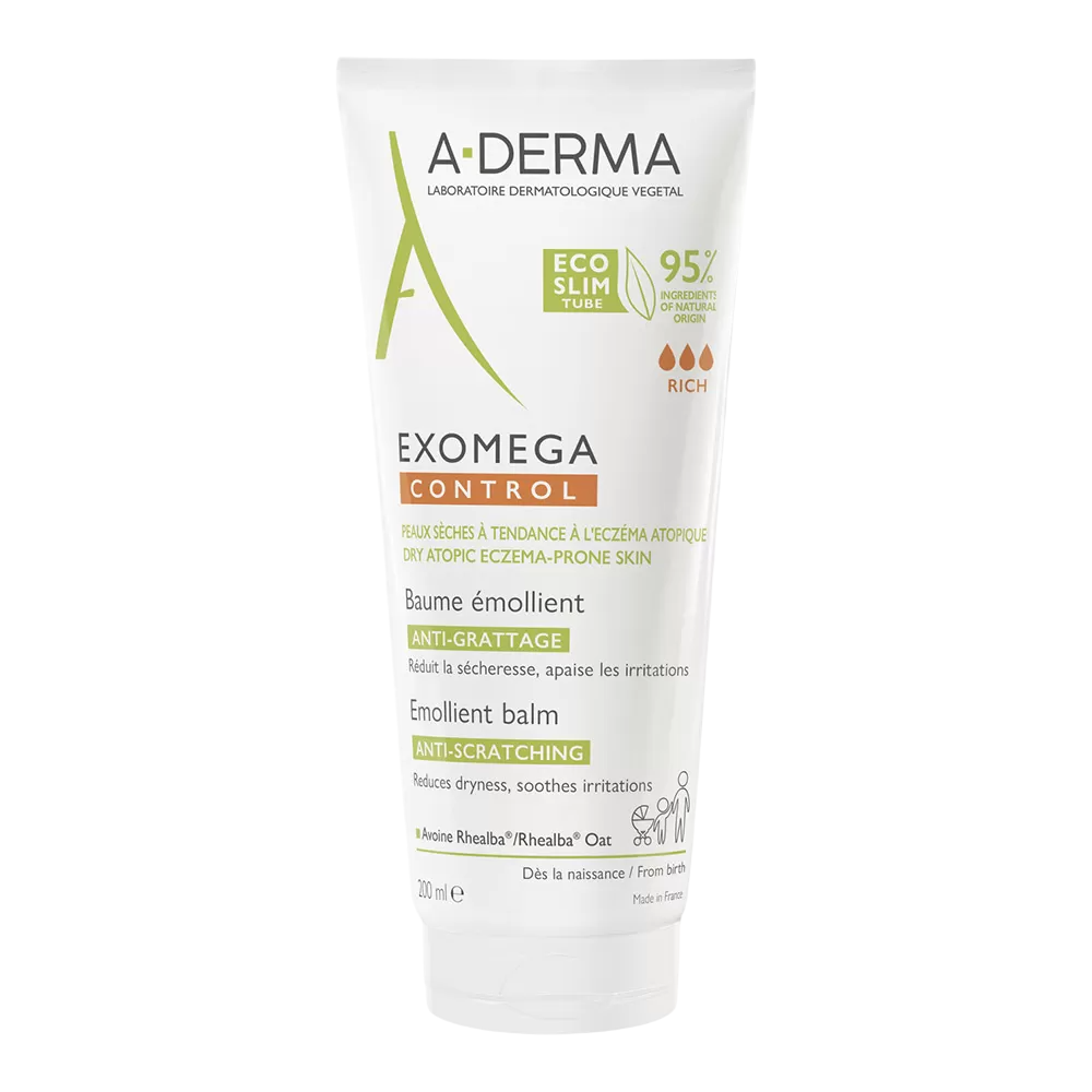 A-Derma, Exomega Control, Emolient, Balsam, Pentru față, 40 ml