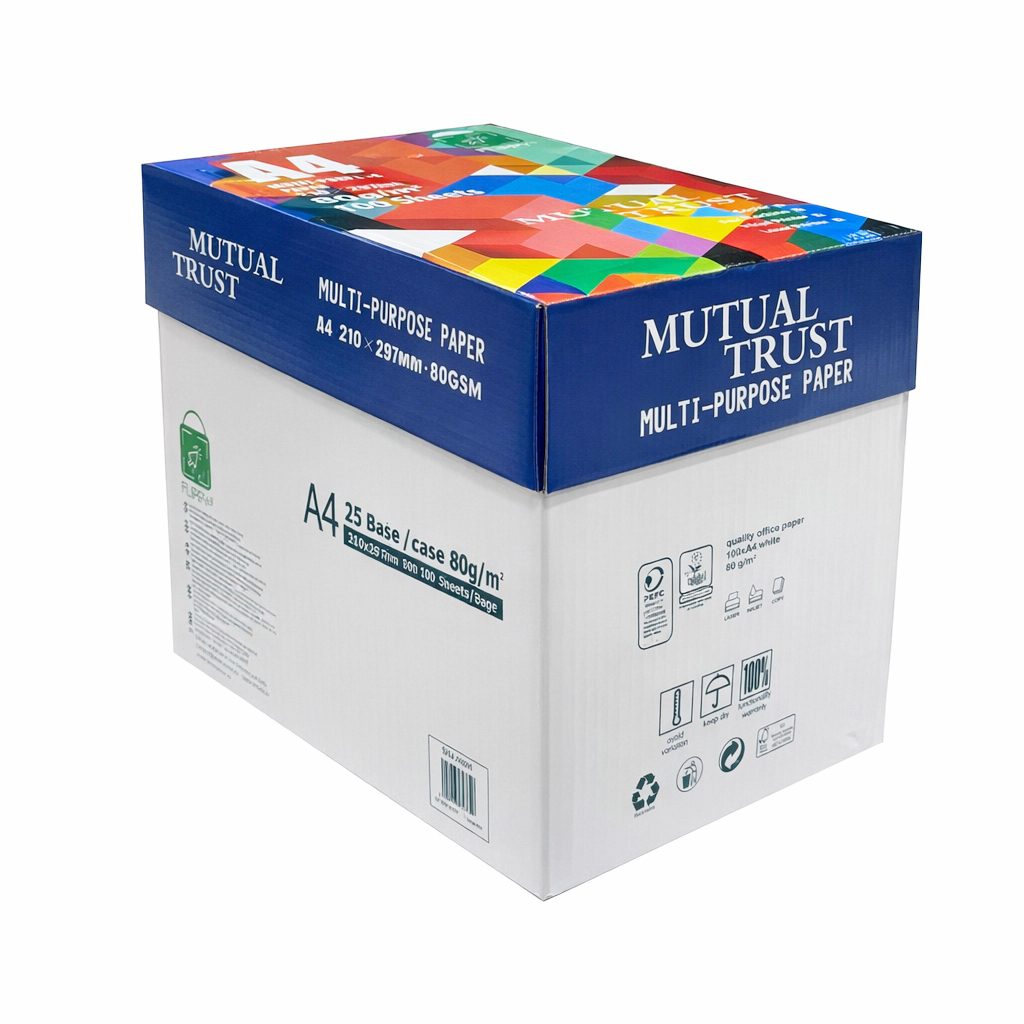 Hartie Copiator A4 Mutual Trust Cardboard, Flippy, 80 g/mp, 25 topuri x 100 coli/top (2500 coli), 210 x 297 mm, Hartie