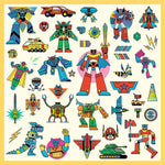 Abtibilduri metalice Roboti, Djeco