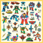 Abtibilduri metalice Roboti, Djeco