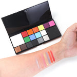 Paleta 18 Culori Vopsea de Fata, Flippy, Activare cu Apa, 18 x 8 x 1.4 cm, Multicolor