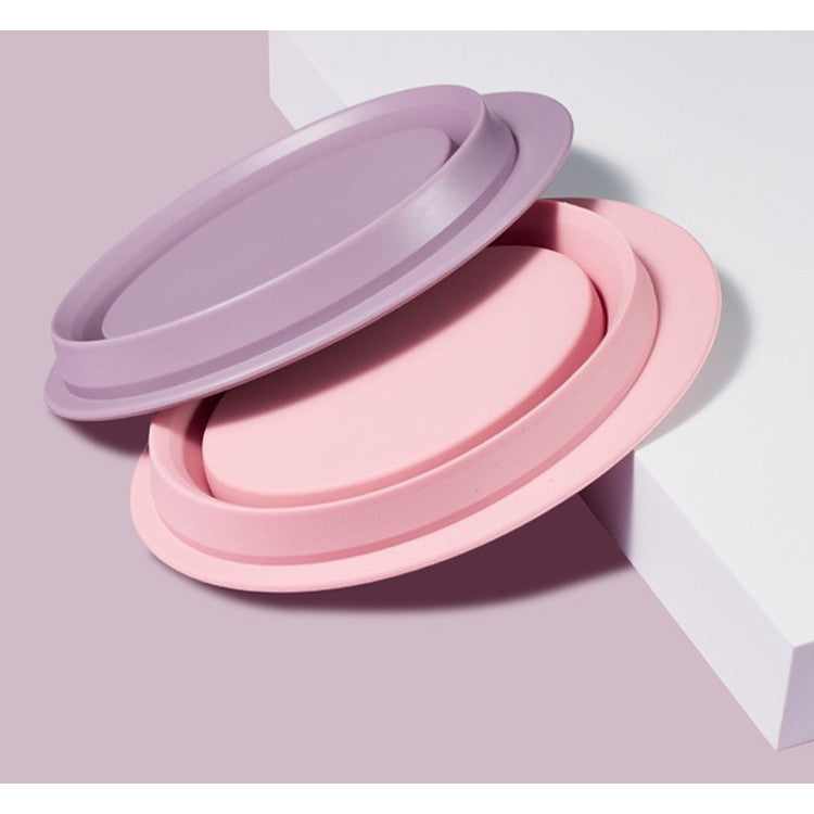 Accesoriu din silicon pentru curatarea accesoriilor makeup, pensule, buretei, 14.5 x 11,5 cm, 2 moduri de utilizare,