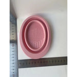 Accesoriu din silicon pentru curatarea accesoriilor makeup, pensule, buretei, 14.5 x 11,5 cm, 2 moduri de utilizare,