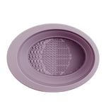 Accesoriu din silicon pentru curatarea accesoriilor makeup, pensule, buretei, 14.5 x 11,5 cm, 2 moduri de utilizare,