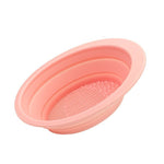 Accesoriu din silicon pentru curatarea accesoriilor makeup, pensule, buretei, 14.5 x 11,5 cm, 2 moduri de utilizare,