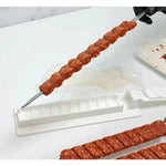 Presa pentru Carne, Flippy, pentru Kebab, cu Maner, din ABS, 29 x 7.5 x 2.6 cm, Alb