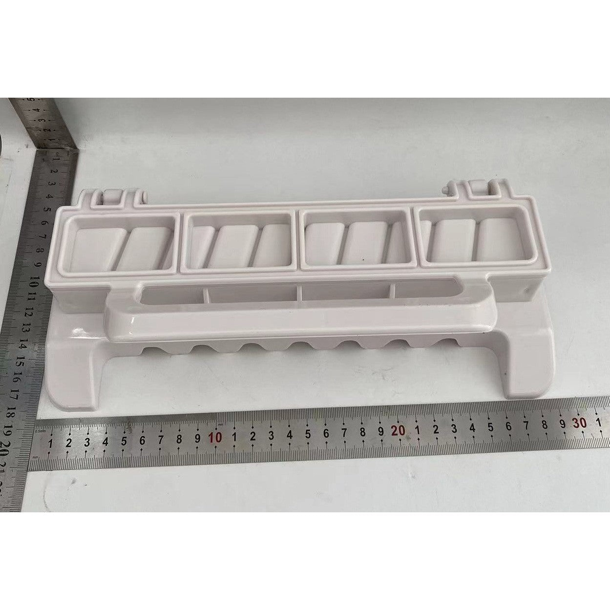 Presa pentru Carne, Flippy, pentru Kebab, cu Maner, din ABS, 29 x 7.5 x 2.6 cm, Alb