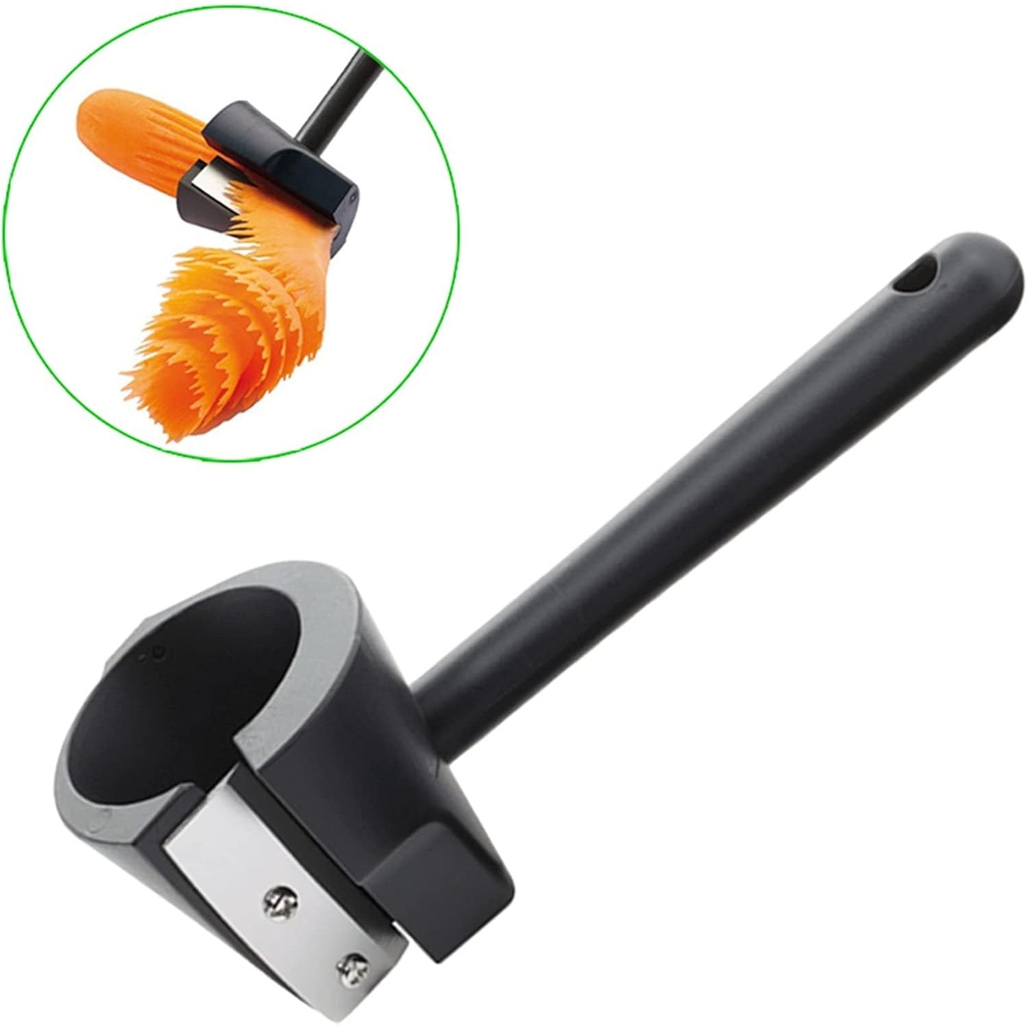 Accesoriu pentru Taiat in Forma de Spirala, Flippy, Multifunctional pentru Legume, Cutit pentru Spirale, 16x5.5 cm,