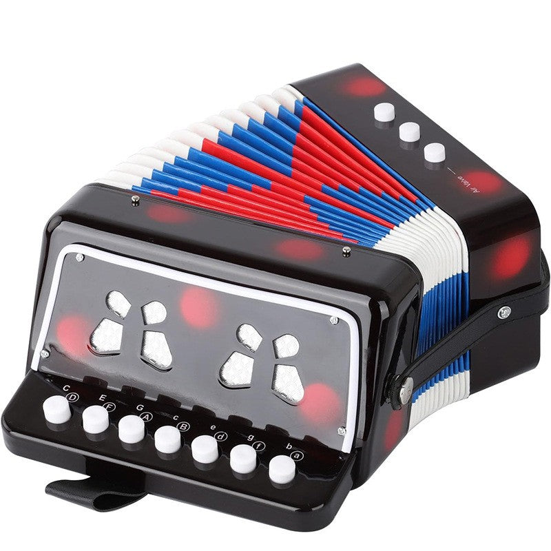Acordeon Pentru Copii, Flippy, Acordeon Jucarie pentru Educatie Timpurie, 7 butoane 2 bass, Acordeon Instrument Muzical