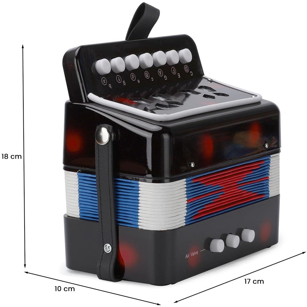Acordeon Pentru Copii, Flippy, Acordeon Jucarie pentru Educatie Timpurie, 7 butoane 2 bass, Acordeon Instrument Muzical