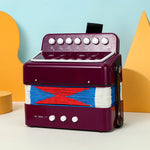 Acordeon Pentru Copii, Flippy, Acordeon Jucarie pentru Educatie Timpurie, 7 butoane 2 bass, Acordeon Instrument Muzical
