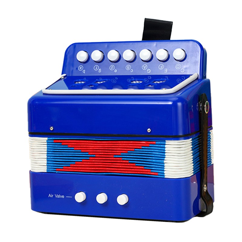 Acordeon Pentru Copii, Flippy, Acordeon Jucarie pentru Educatie Timpurie, 7 butoane 2 bass, Acordeon Instrument Muzical