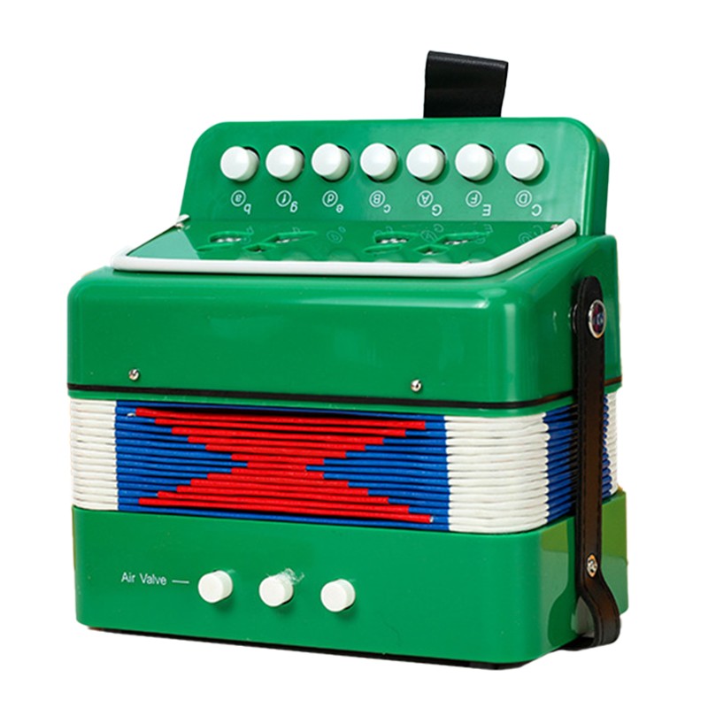 Acordeon Pentru Copii, Flippy, Acordeon Jucarie pentru Educatie Timpurie, 7 butoane 2 bass, Acordeon Instrument Muzical