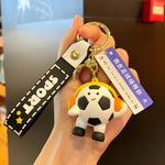 Breloc Chei, Flippy, Model Minge de Fotbal cu Casti, Mesaj Te aștept pe terenul de fotbal, Cupa Mondiala, Accesoriu