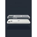 Husa protectie Flippy pentru iPhone 13 Mag Safe, 2 in 1 incarcare si magnet, Silicone, Transparenta