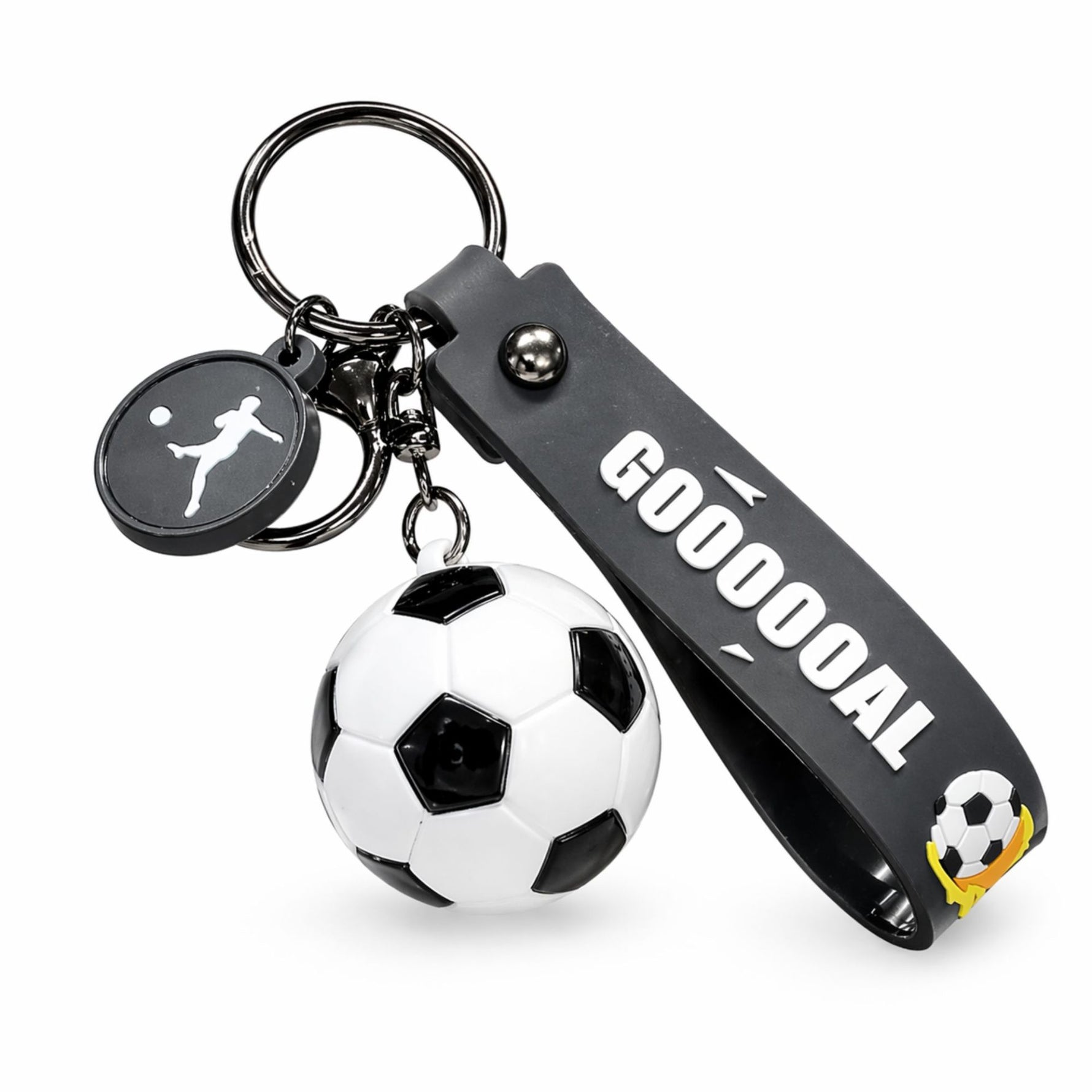 Breloc Chei, Flippy, Model Minge de Fotbal, Cupa Mondiala, Accesoriu Pentru Chei si Rucsac, Material Acril, 50 g,