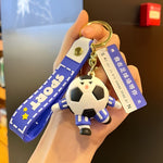 Breloc Chei, Flippy, Model Minge de Fotbal cu Casti, Mesaj Te aștept pe terenul de fotbal, Cupa Mondiala, Accesoriu