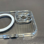 Husa protectie Flippy pentru iPhone 14 Pro Mag Safe, 2 in 1 incarcare si magnet, protectie camera, Silicone,