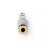 Adaptor Audio JACK 6.35 mm tata - JACK 3.5 mm mama metal argintiu Nedis
