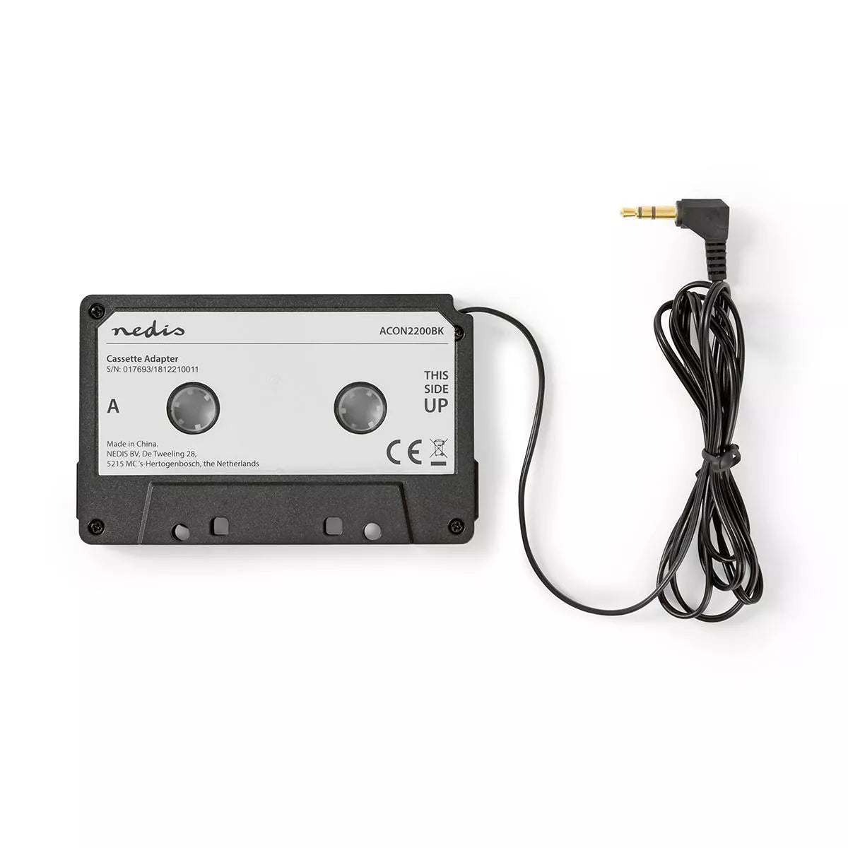 Adaptor caseta - Jack 3.5 mm tata negru NEDIS