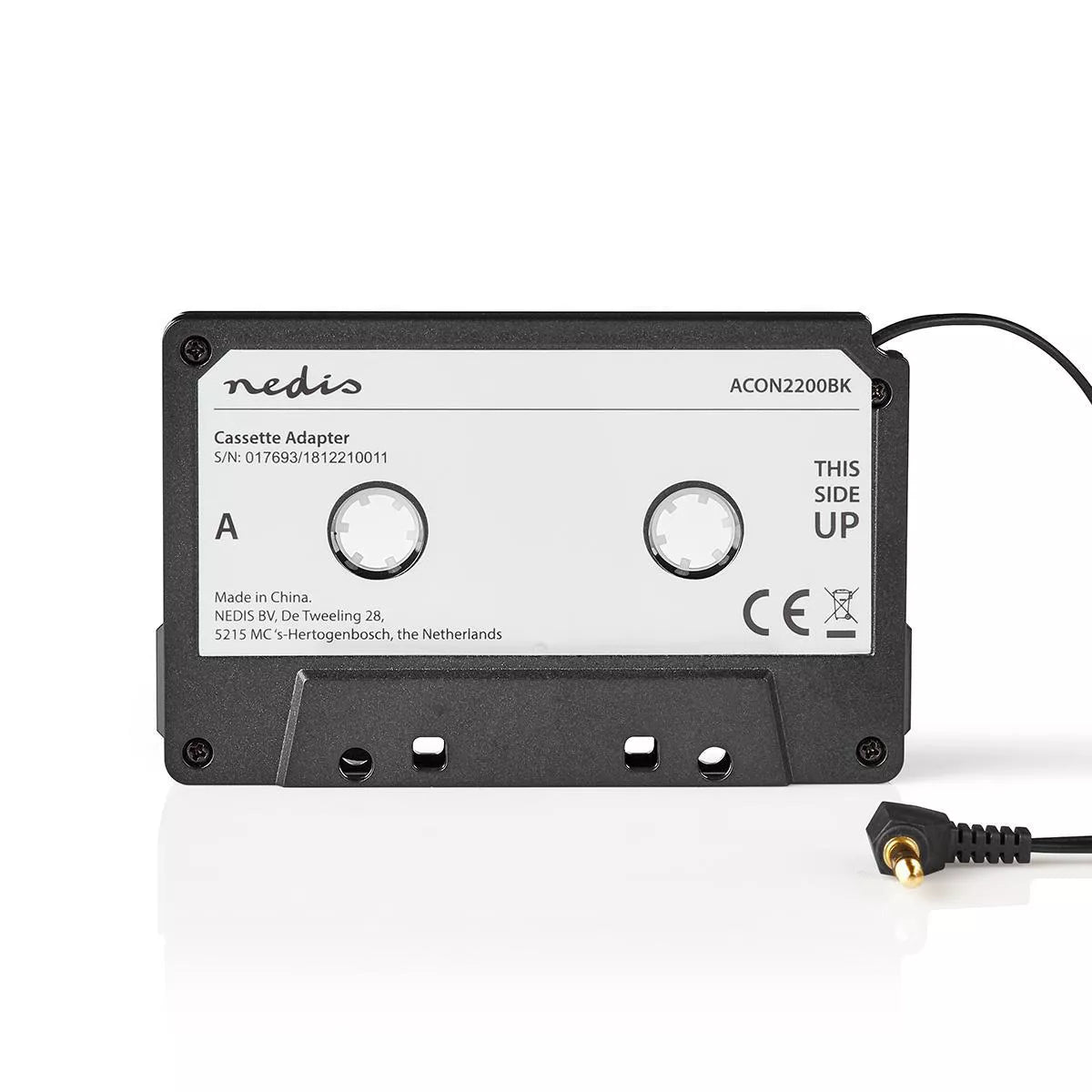 Adaptor caseta - Jack 3.5 mm tata negru NEDIS