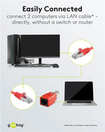 Adaptor crossover RJ45 tata la RJ45 mama Goobay