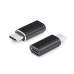 Adaptor Compatibil iPhone(mama) to Type-C(tata) 2,8 cm, Flippy, Negru