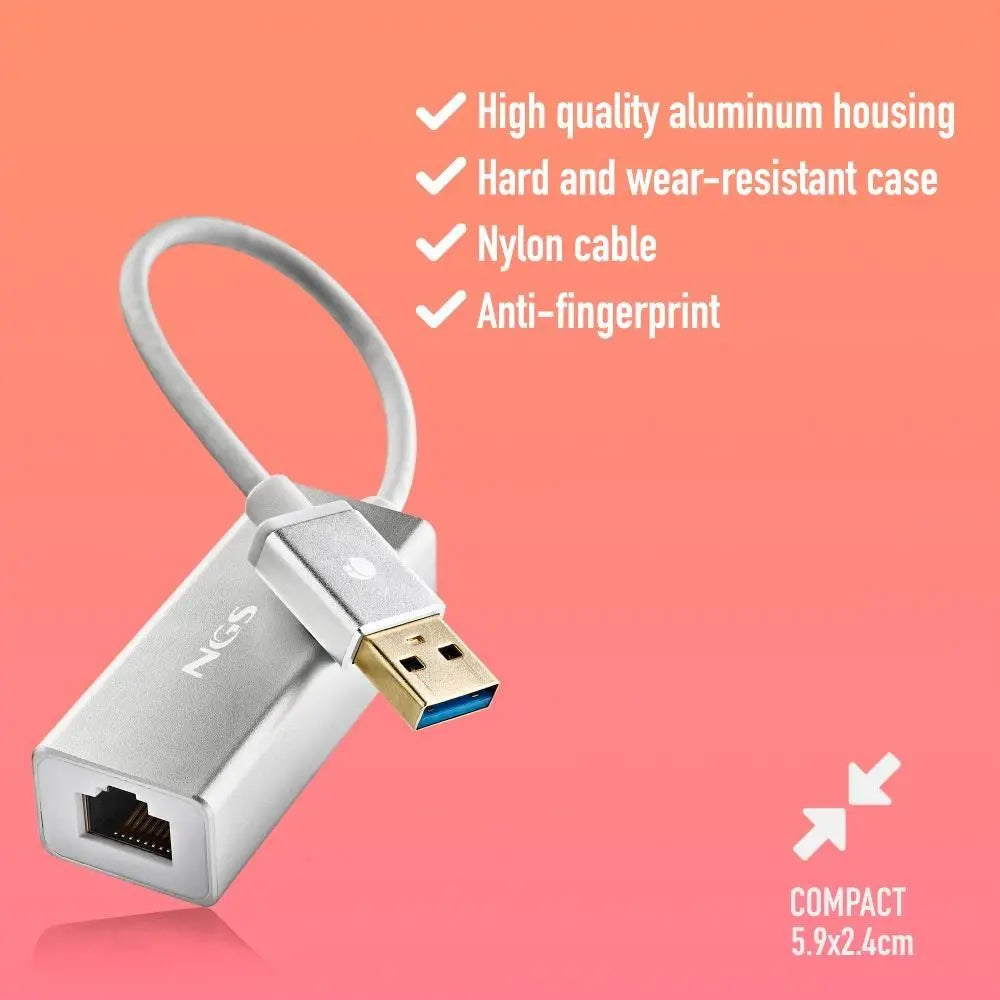 Adaptor retea NGS Hacker 3.0 USB3.0 la RJ45 1000Mbit/s Gigabit Ethernet