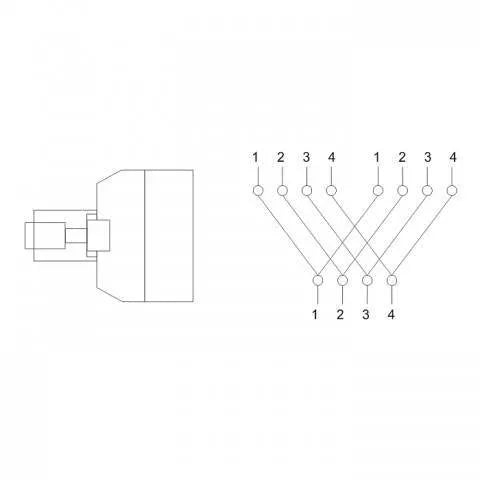 Adaptor RJ11 mama la 2x RJ11 mama negru Goobay