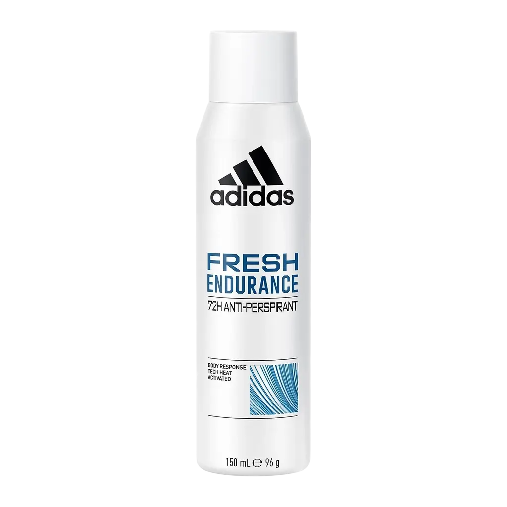 Adidas, Fresh Endurance, Vegan, Alcohol-Free, Blând cu pielea, Fresh, aromatic with woody notes, Deodorant spray, Pentru bărbați, 150 ml