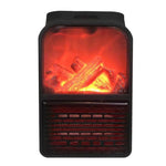 Mini Aeroterma Puternica Portabila Flippy, Putere 1000W, Mini radiator electric cu Display LCD, efect de semineu si
