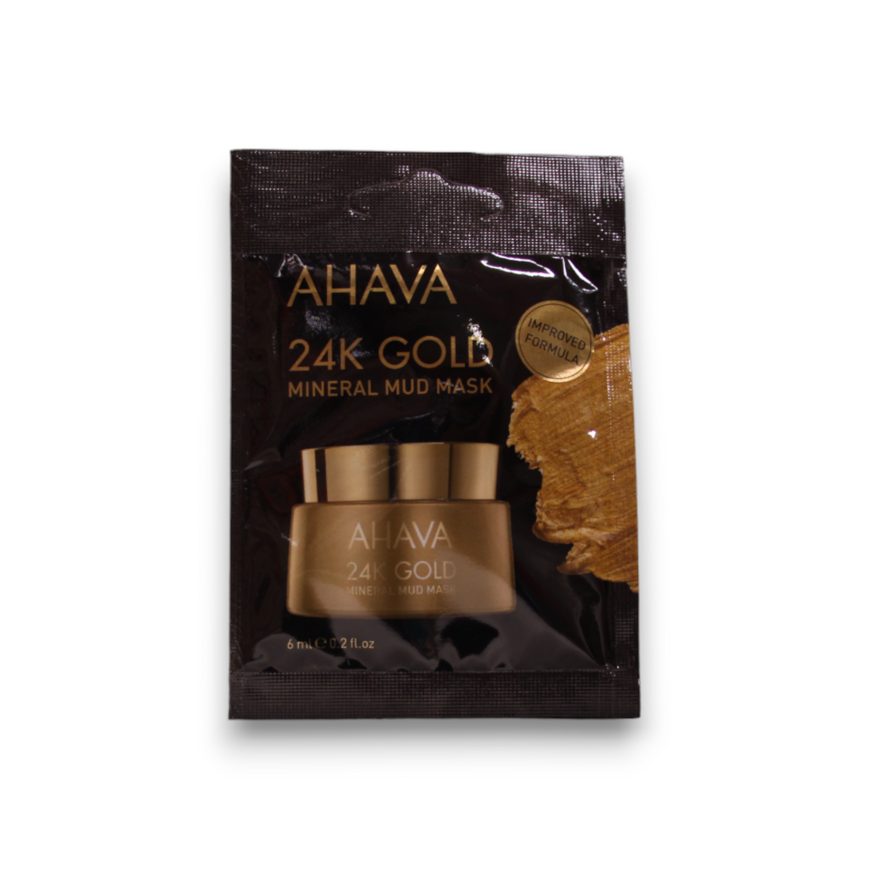 Ahava, Single Use 24K Gold Mineral, Hidratant, Mască de noroi, Pentru față, 6 ml - Olmarkt