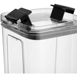 Set 4 Recipiente Depozitare Alimente, Flippy, pentru Organizare Bucatarie, cu Inchidere Ermetica, Transparent, Plastic