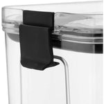 Set 4 Recipiente Depozitare Alimente, Flippy, pentru Organizare Bucatarie, cu Inchidere Ermetica, Transparent, Plastic