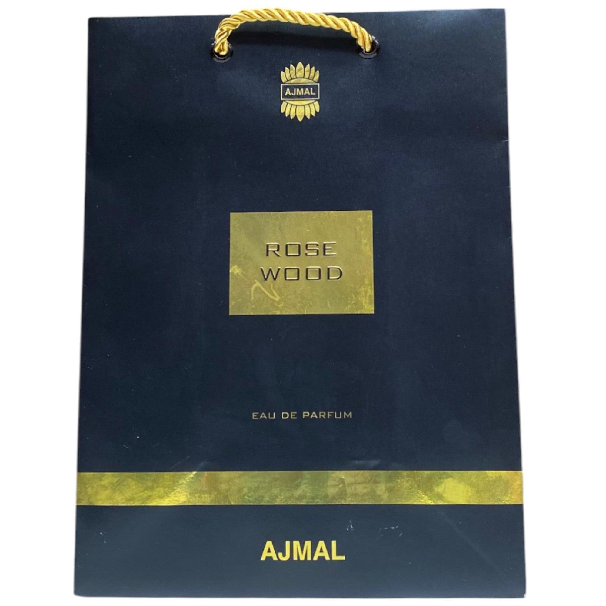 Ajmal, Rose Wood, Cumpărături, Sac de cumpărături din carton, Hârtie, Negru - Olmarkt