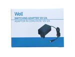 Alimentator AC/DC 12V 2A conector 5.5x2.1x10mm Well