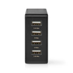 Alimentator incarcator 220V - USB 24W 2x2.4A 2x1A negru NEDIS