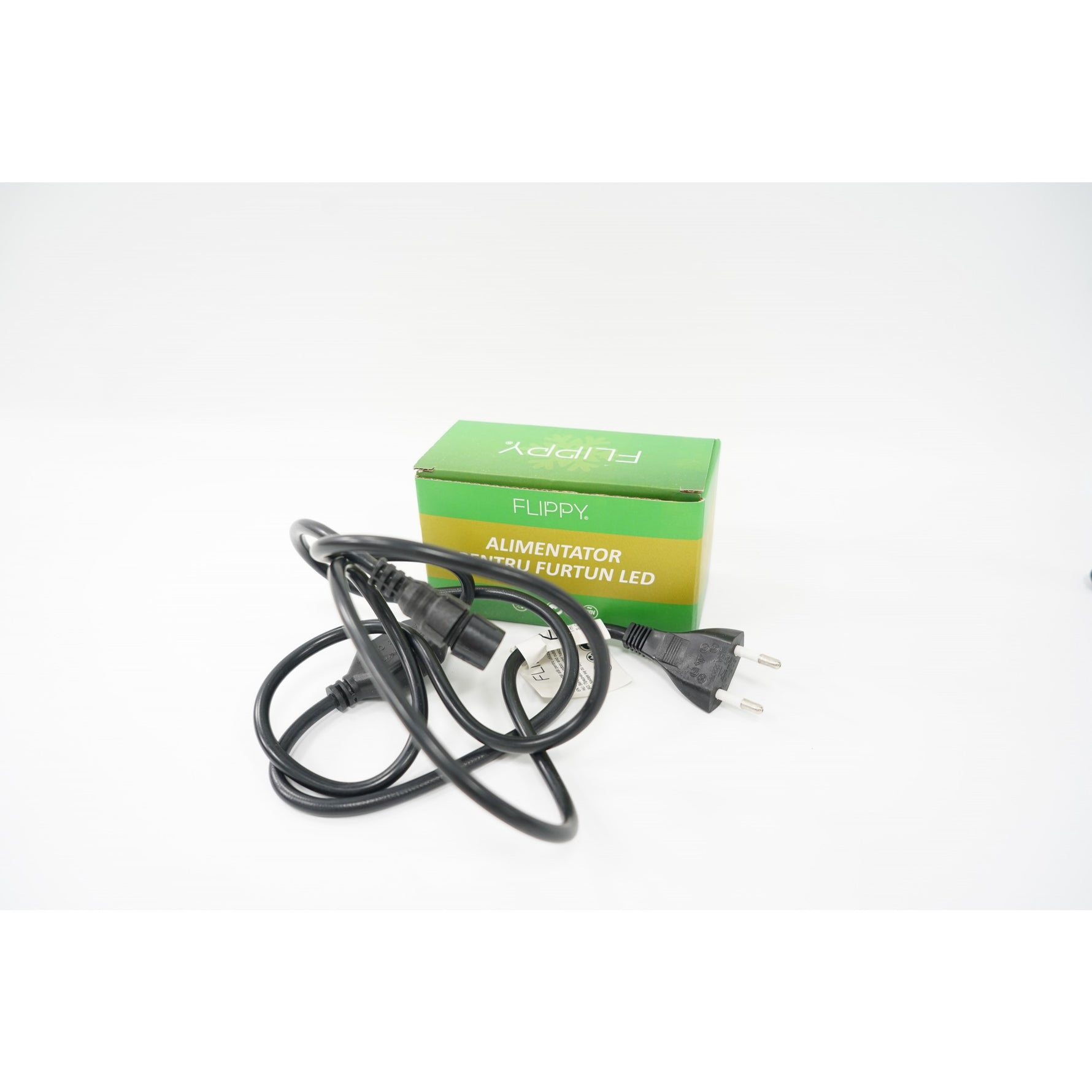 Alimentator pentru furtun luminos, fara joc de lumini, 220 V, 3 A, max, 660 W, Flippy, fir negru